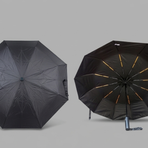 Black-extra large size 24 ribs [fully automatic umbrella resistant to strong winds]